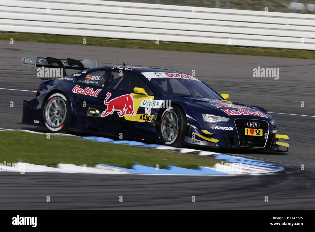 20.10.2012. Hockenheim, Germania. Miguel Molina Audi A5 DTM DTM 10 Hockenheim 2012 DTM 10 Hockenheim 2012 Foto Stock