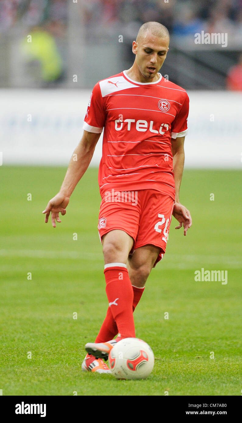 Il calcio tedesco Bundesliga, giornata 8, 20.10.2012, Fortuna Duesseldorf vs FC Bayern Munich ---------Dani Shahin (Fortuna) Foto Stock