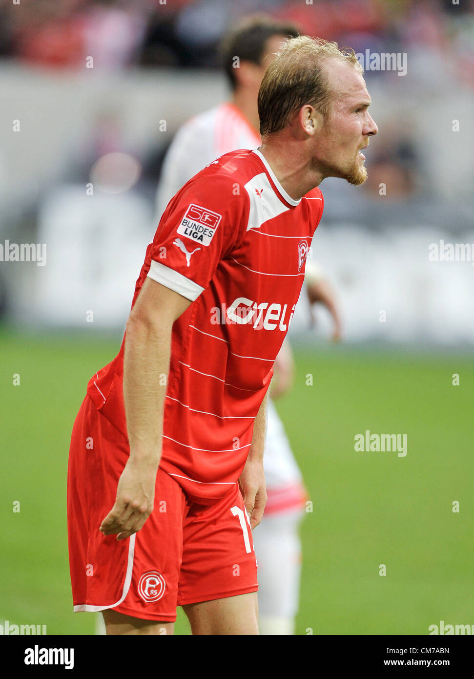 Il calcio tedesco Bundesliga, giornata 8, 20.10.2012, Fortuna Duesseldorf vs FC Bayern Munich ----- Tobias livelli (Fortuna) Foto Stock