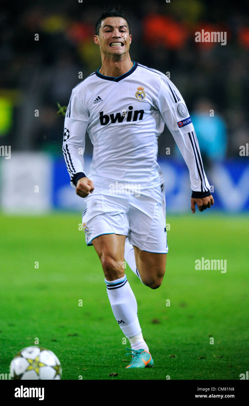 Dortmund, Germania, il calcio Champions League, terza giornata, Borussia Dortmund - Real Madrid 2:1: Cristiano Ronaldo ( Real Madrid ) Foto Stock