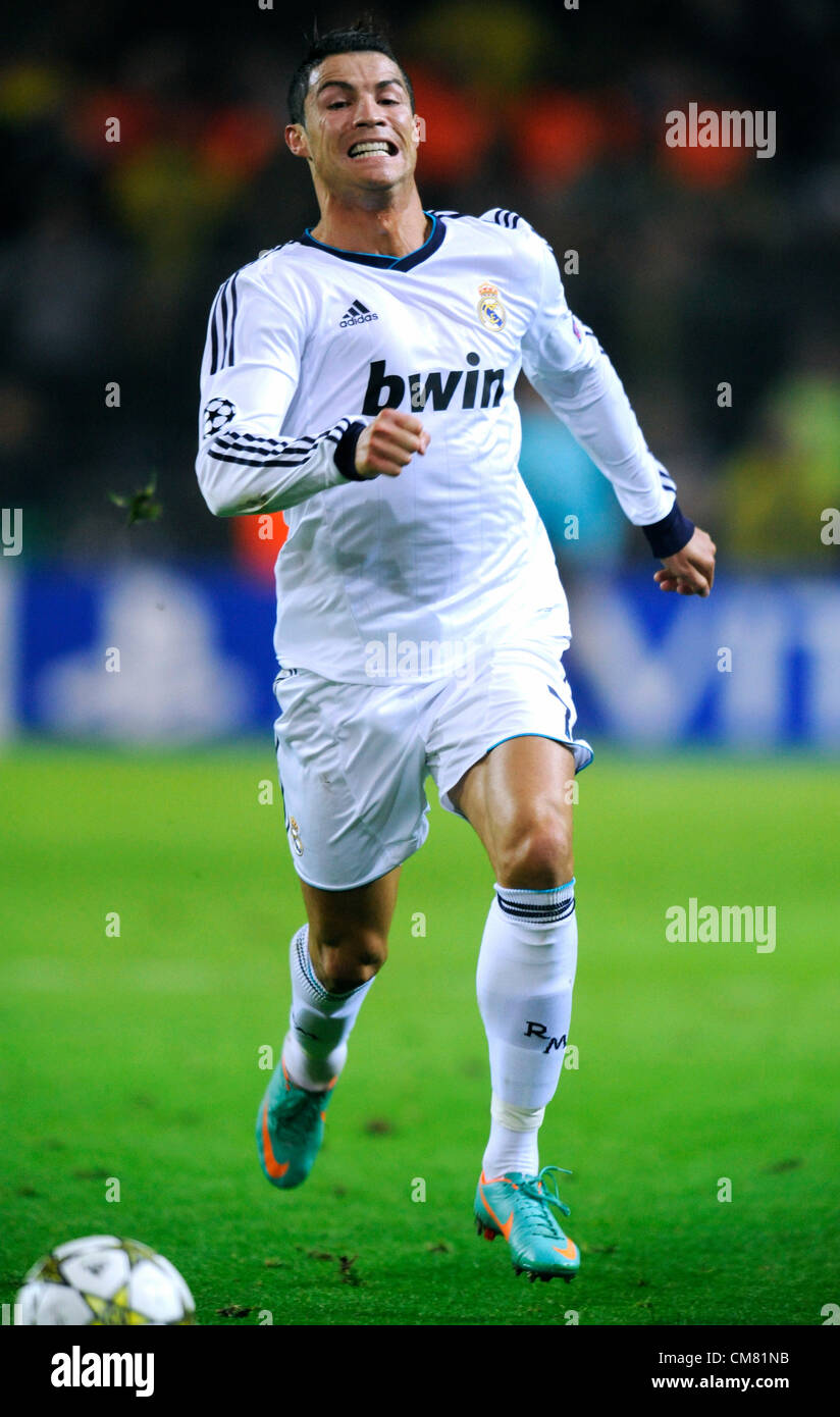 Dortmund, Germania, il calcio Champions League, terza giornata, Borussia Dortmund - Real Madrid 2:1: Cristiano Ronaldo ( Real Madrid ) Foto Stock