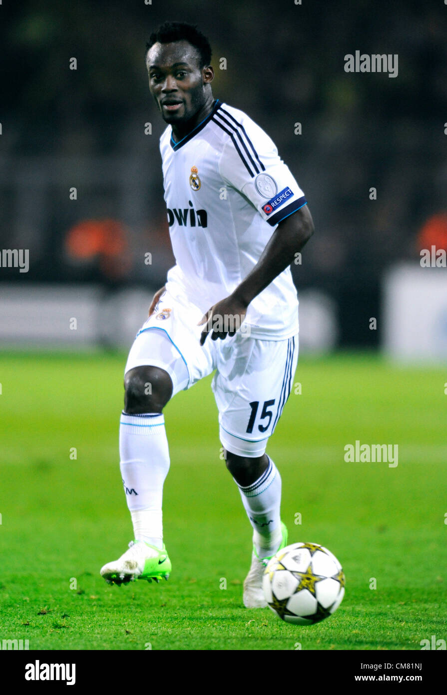 Dortmund, Germania, il calcio Champions League, terza giornata, Borussia Dortmund - Real Madrid 2:1: Michael Essien ( Real Madrid ) Foto Stock