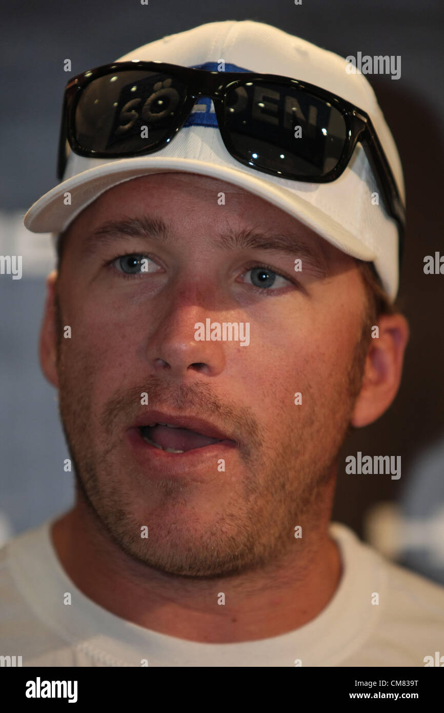 25.10.2012. Solden, Austria. Bode Miller (USA) che frequentano la Coppa del Mondo di Sci Alpino, Solden Austria 2012-2013 Conferenza Stampa Foto Stock