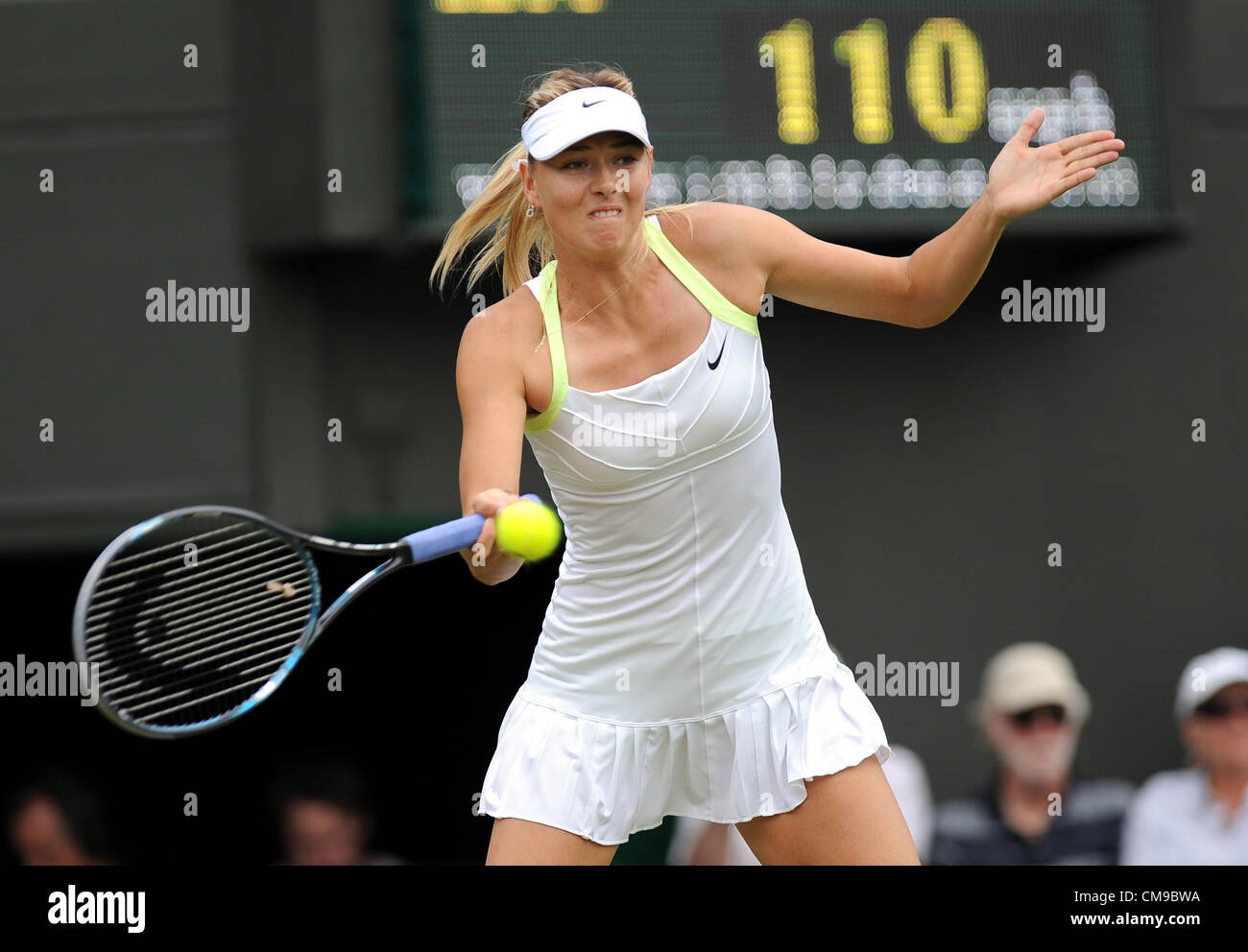 MARIA SHARAPOVA RUSSIA All England Tennis Club Wimbledon Londra Inghilterra 28 Giugno 2012 Foto Stock