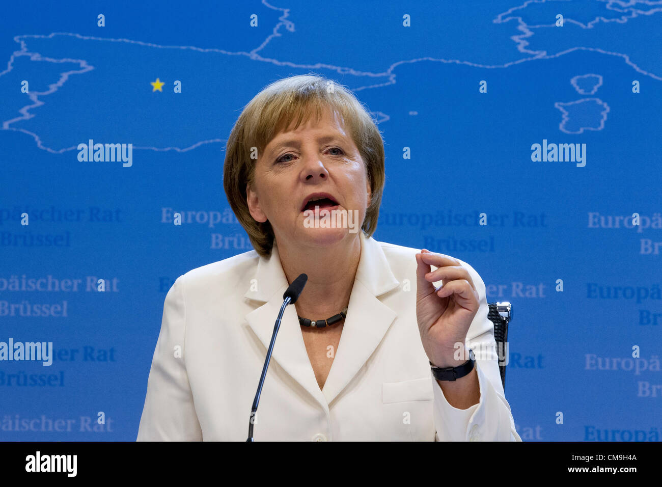 Il cancelliere tedesco Angela Merkel Foto Stock