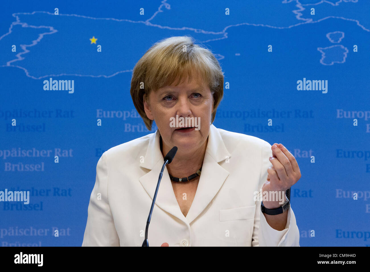 Il cancelliere tedesco Angela Merkel Foto Stock
