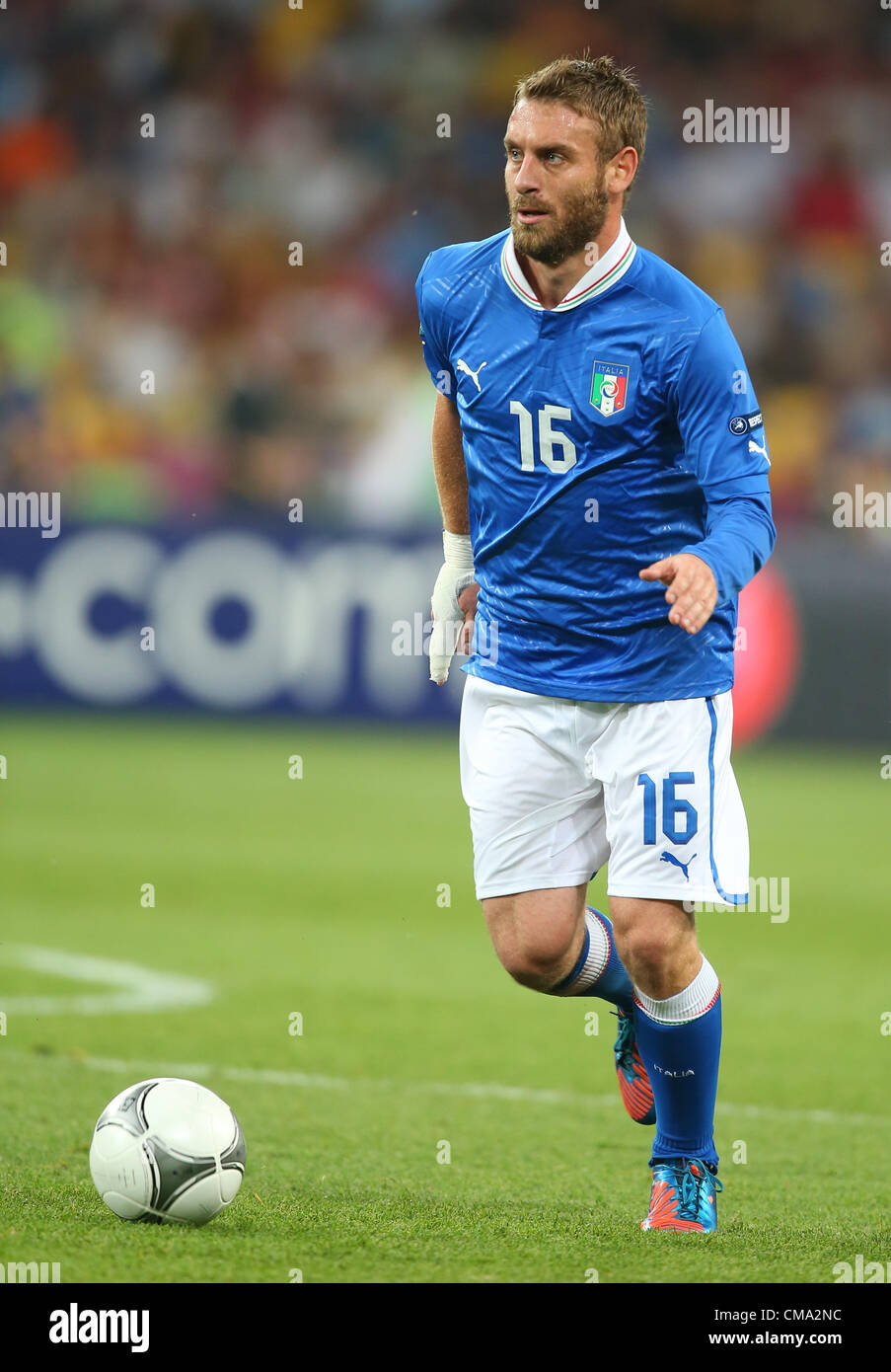 DANIELE DE ROSSI ITALIA EURO 2012 FINALE ALLO STADIO OLIMPICO DI KIEV UCRAINA UCRAINA 01 Luglio 2012 Foto Stock