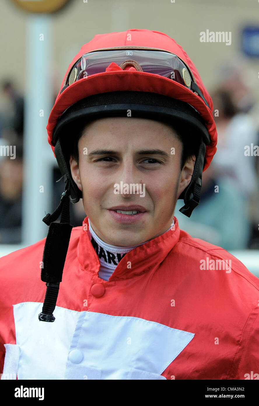 WILLIAM BUICK JOCKEY Doncaster Racecourse Doncaster Inghilterra 29 Giugno 2012 Foto Stock