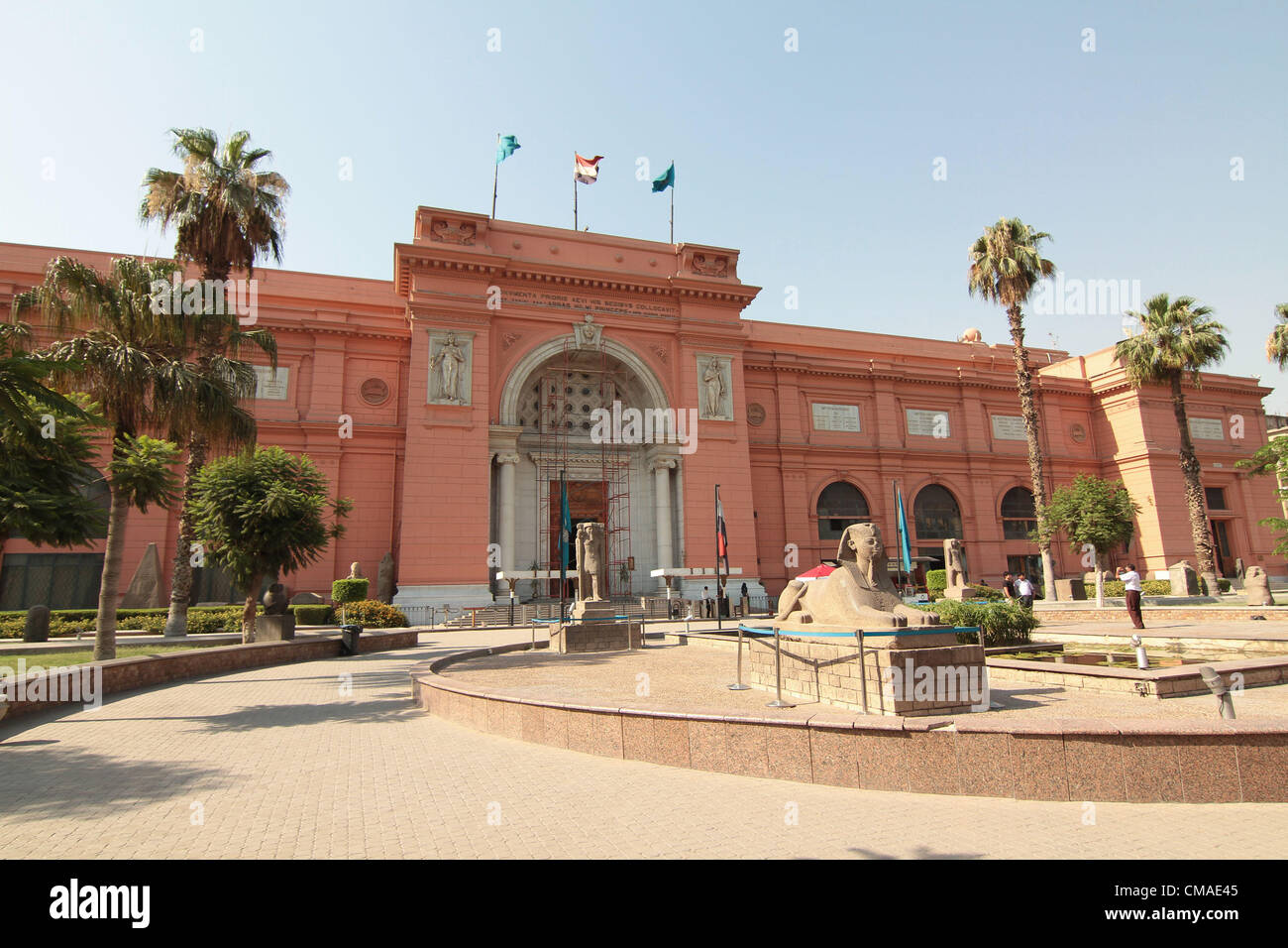 Febbraio 19, 2012 - Cairo, Egitto - Museo del Cairo privo di qualsiasi turista come Unione ecomonic recessione accoppiato con la crisi politica in Egitto vede il crollo del turismo a un livello allarmante (credito Immagine: © Theodore Liasi/ZUMAPRESS.com) Foto Stock