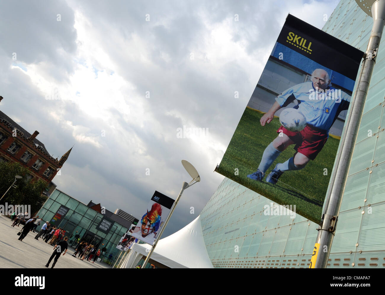 Museo Nazionale del Calcio a Manchester, Inghilterra, Regno Unito Foto Stock