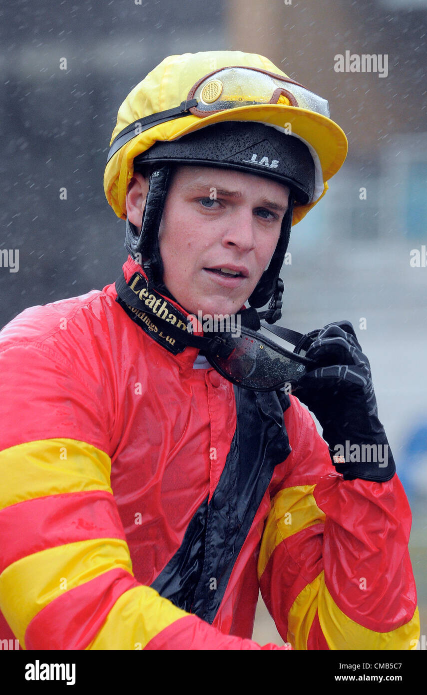 SHANE B KELLY JOCKEY Doncaster Racecourse Doncaster Inghilterra 06 Luglio 2012 Foto Stock