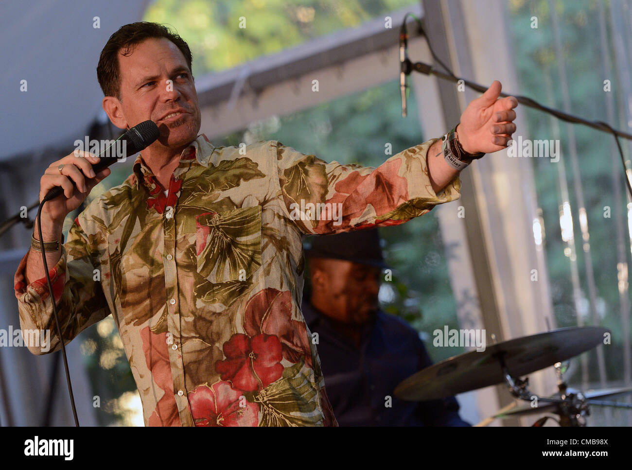 Noi la cantante jazz Kurt vendita esegue durante il 8° Festival Internazionale di Musica prom di Praga, Repubblica Ceca, lunedì 9 luglio 2012. (CTK foto/Katerina Sulova) Foto Stock