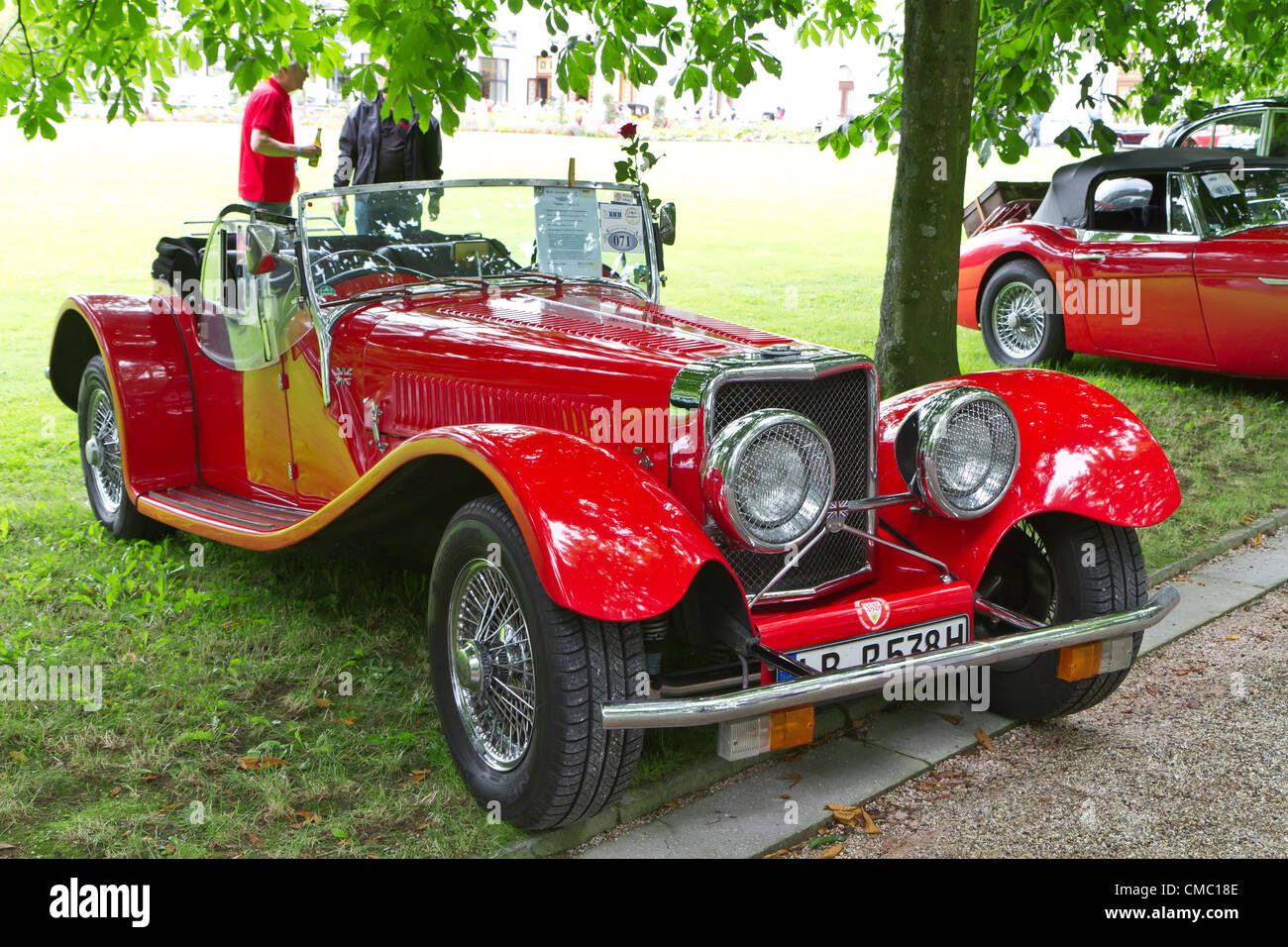 Baden-Baden - Luglio 13, 2012: Salone Internazionale delle vecchie auto "Internationales Oldtimer-Meeting Baden-Baden' retrò auto. L'Europa. Germania. Foto Stock