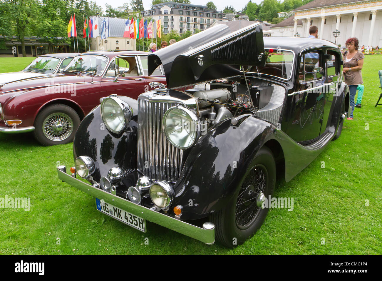 Baden-Baden - Luglio 13, 2012: Salone Internazionale delle vecchie auto "Internationales Oldtimer-Meeting Baden-Baden' retrò auto. L'Europa. Germania. Foto Stock