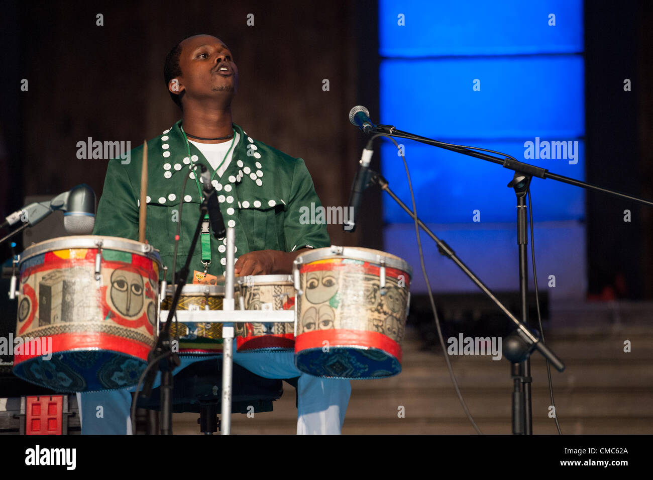 Luglio 14, 2012 - Las Palmas, Isole Canarie, Spagna - Ethicolor dall Etiopia, durante il festival international canarias jazz & mas Heineken, in Plaza Santa Ana, Las Palmas, Isole Canarie, sabato 14 luglio 2012. Foto Stock