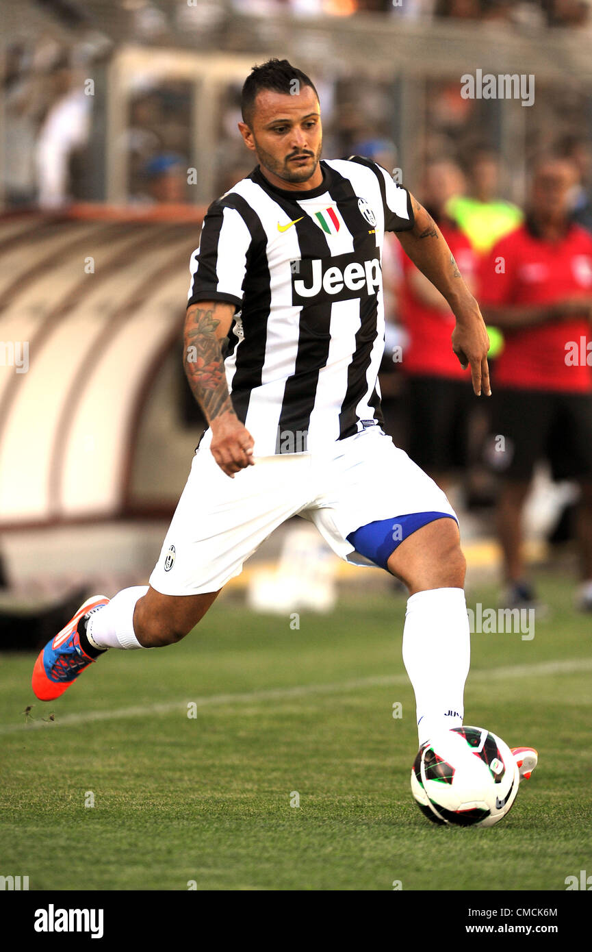 Simone Pepe (Juventus), 17 luglio 2012 - Calcio : la pre-stagione  amichevole tra Juventus 7-1 Aygreville allo Stadio Piergiorgio Perucca di  Saint Vincent, Italia. (Foto di aicfoto/AFLO Foto stock - Alamy