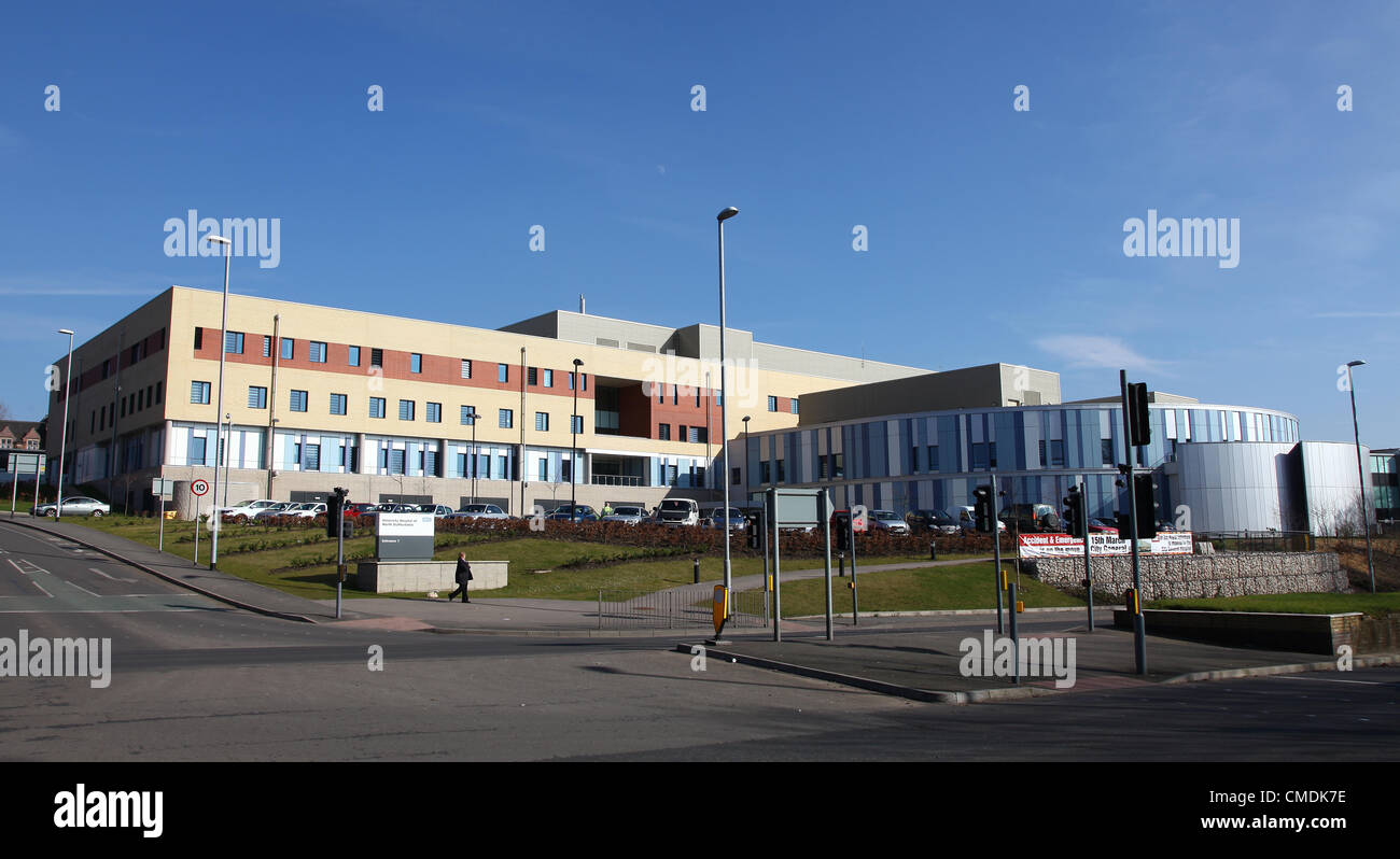 Royal Stoke University Hospital Stoke on Trent North Staffs Staffordshire England Regno Unito Foto Stock