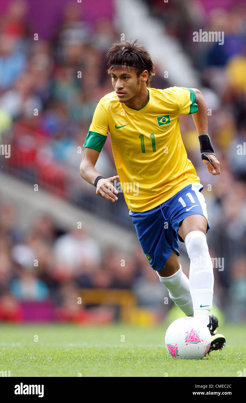 NEYMAR BRASILE OLD TRAFFORD Manchester Inghilterra 29 Luglio 2012 Foto Stock