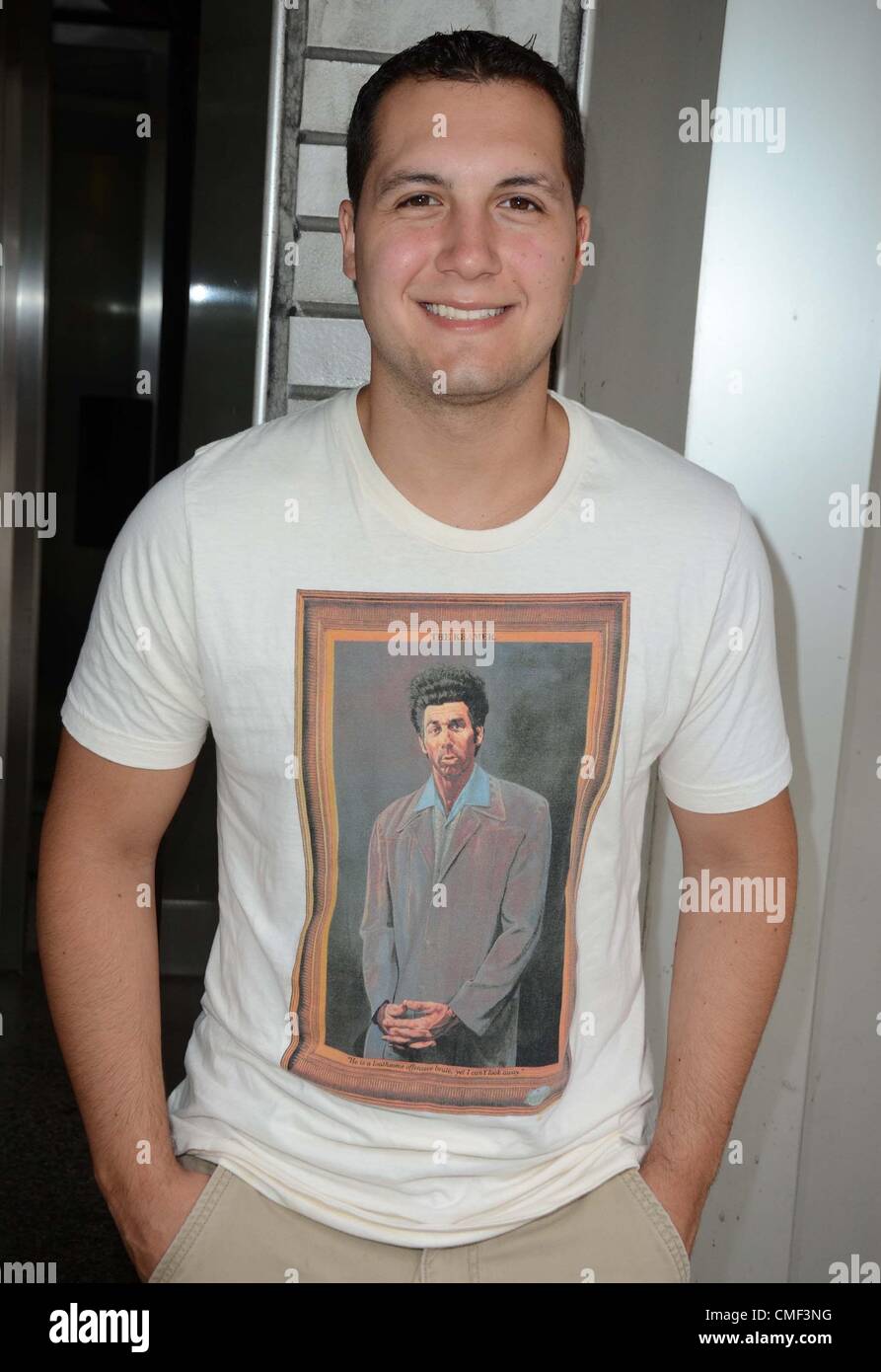 La ventola a una apparizione pubblica per Soup Nazi di Seinfeld cibo Carrello in NYC, Pix Plaza, New York, NY Agosto 1, 2012. Foto di: Derek Storm/Everett Collection Foto Stock