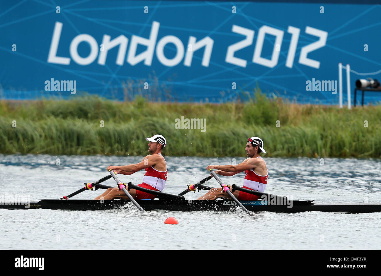 DOUGLAS VANDOR & MORGAN JARVIS CANADA Eton Dorney Londra Inghilterra 01 Agosto 2012 Foto Stock