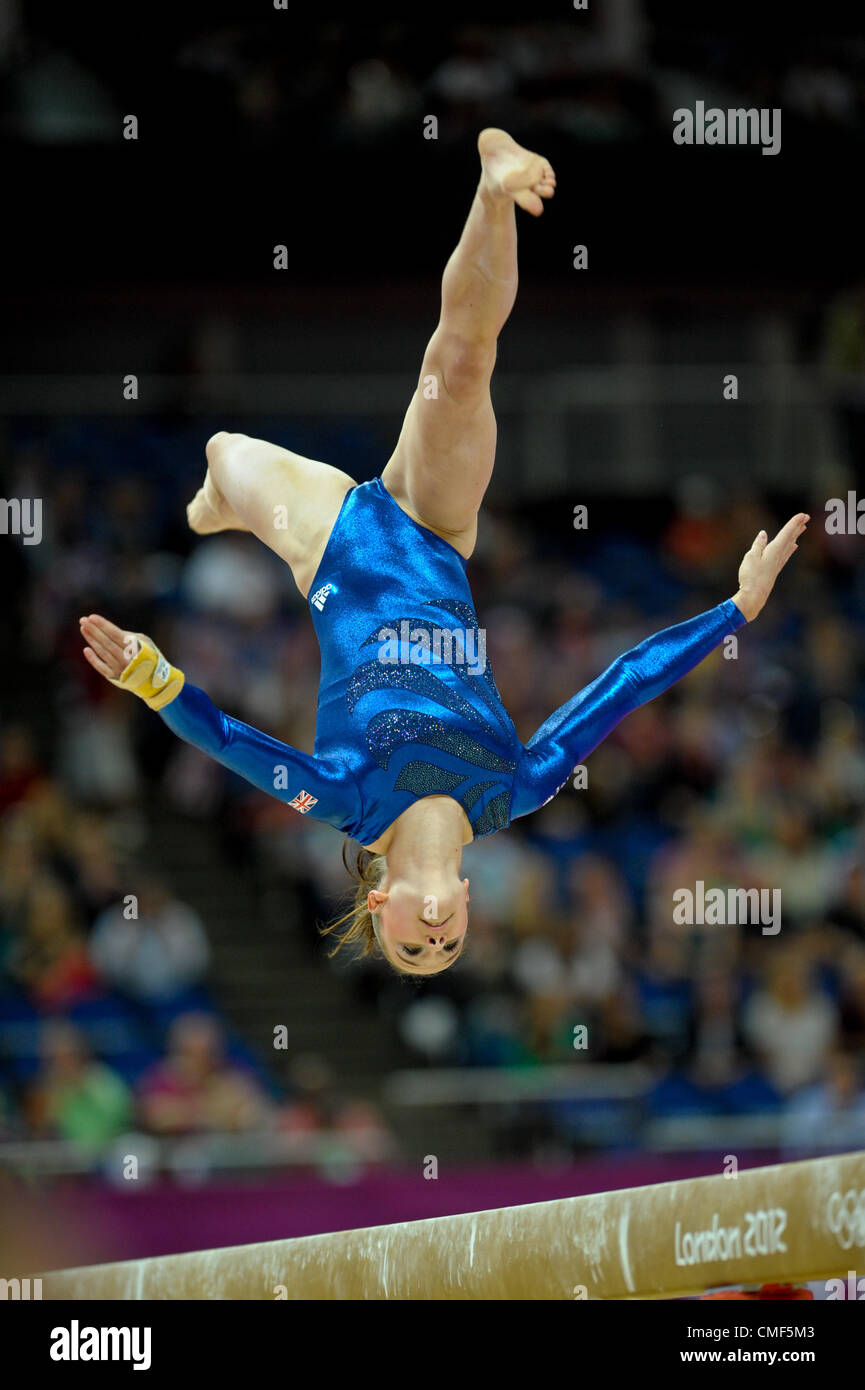 31.07.2012. Londra, Inghilterra. Giochi Olimpici. Ginnastica Womens finali del Team Arena di Greenwich. Hannah Whelan Foto Stock