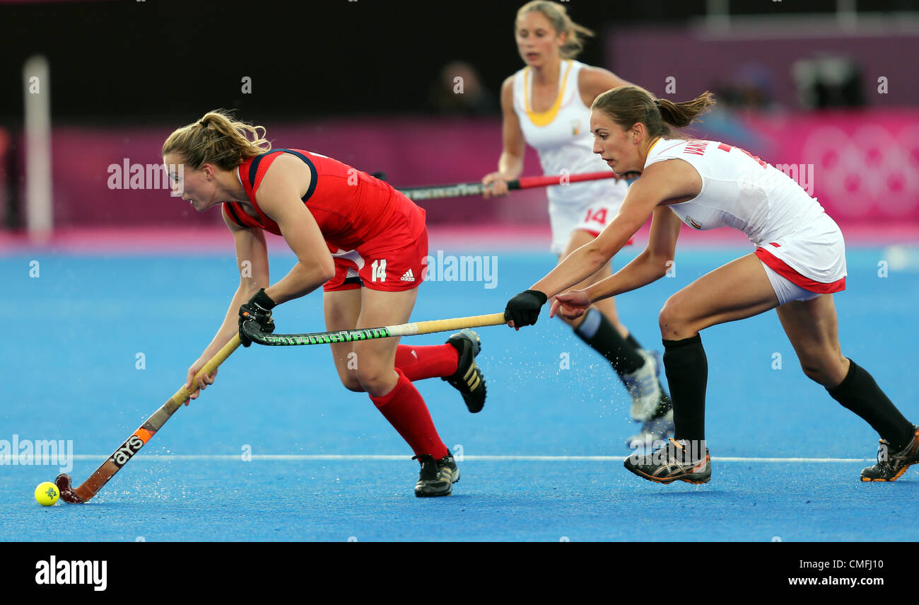 LAURA BARTLETT & JUDITH VANDER GRAN BRETAGNA V BELGIO Stratford London Inghilterra 02 Agosto 2012 Foto Stock