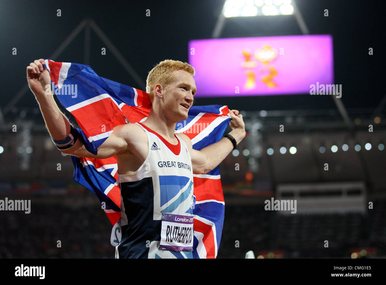 GREG RUTHERFORD Foto Stock