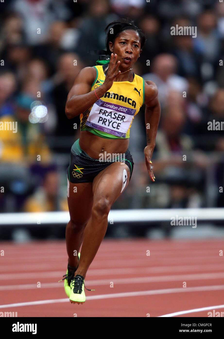 SHELLY-ANN FRASER-PRYCE 2012 GIOCHI OLIMPICI Foto Stock