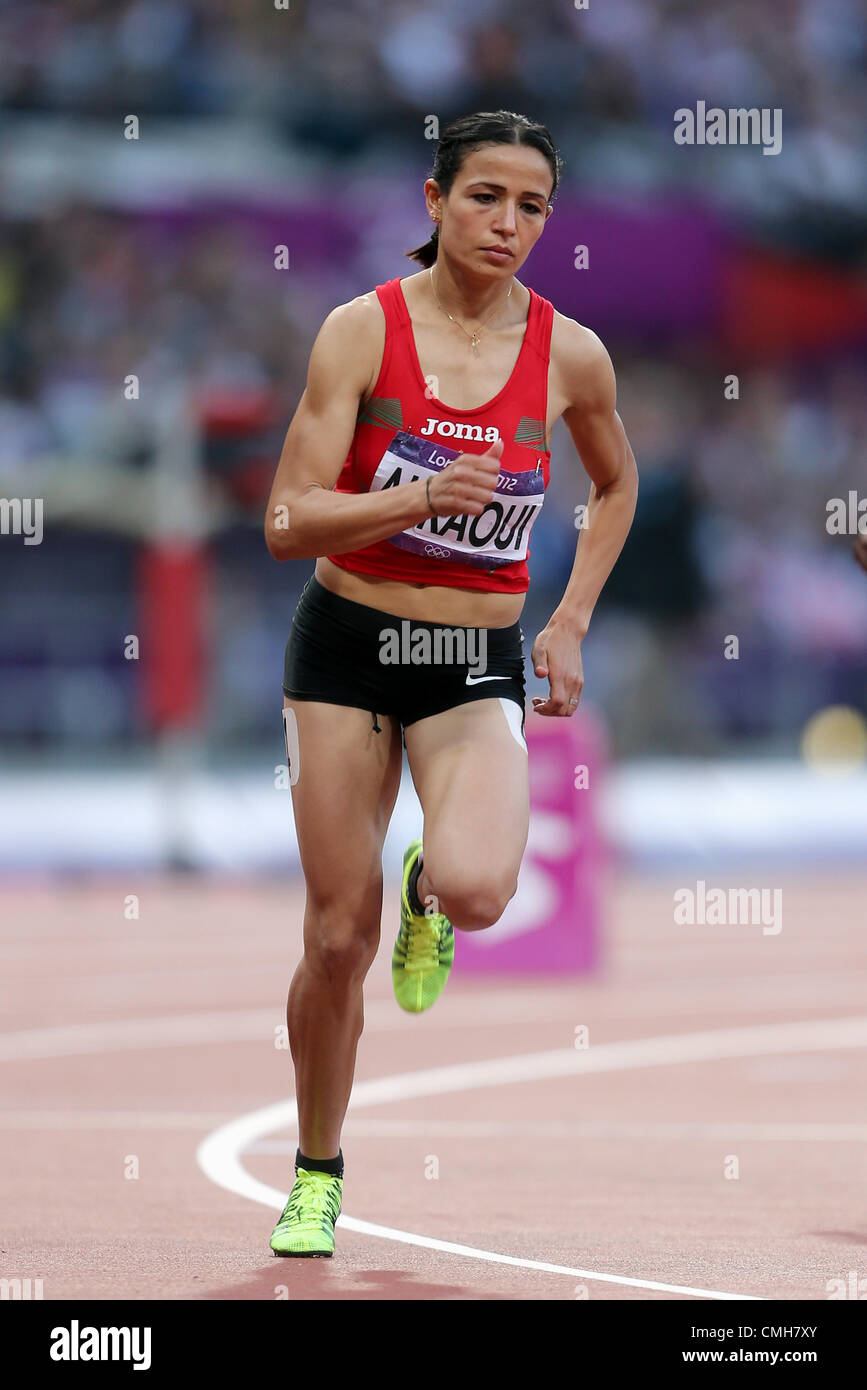 GIOCHI OLIMPICI DI MALIKA AKKAOUI 2012 Foto Stock