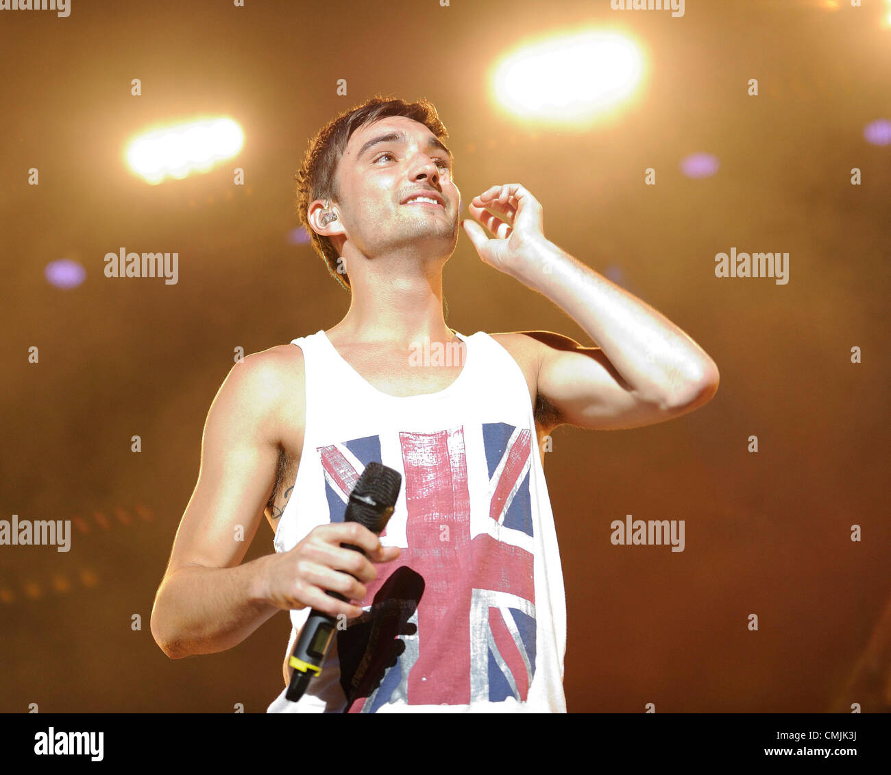 Agosto 16, 2012 - Toronto, Canada - KissFM 92,5 Wham Bam 2012 presso il Molson Canadian anfiteatro. Nella foto, Tom Parker. (DCP/N8N). Credito: n8n foto / Alamy Live News Foto Stock