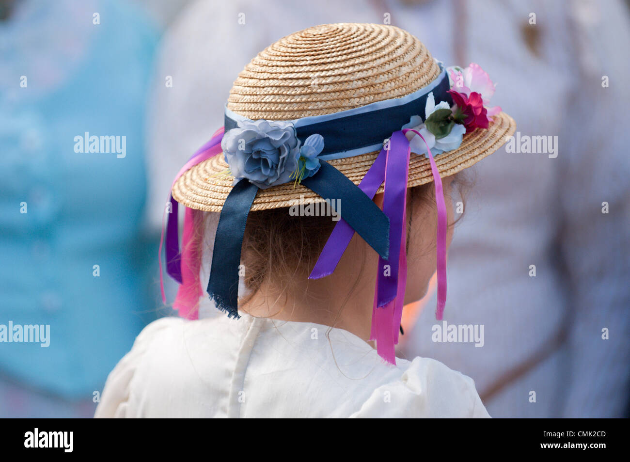 20 agosto 2012. Llandrindod Wells, Wales, Regno Unito. I partecipanti prendono parte al primo Best vestito Costume evento durante il Festival Vittoriano settimana. Photo credit: Graham M. Lawrence/Alamy Live News. Foto Stock