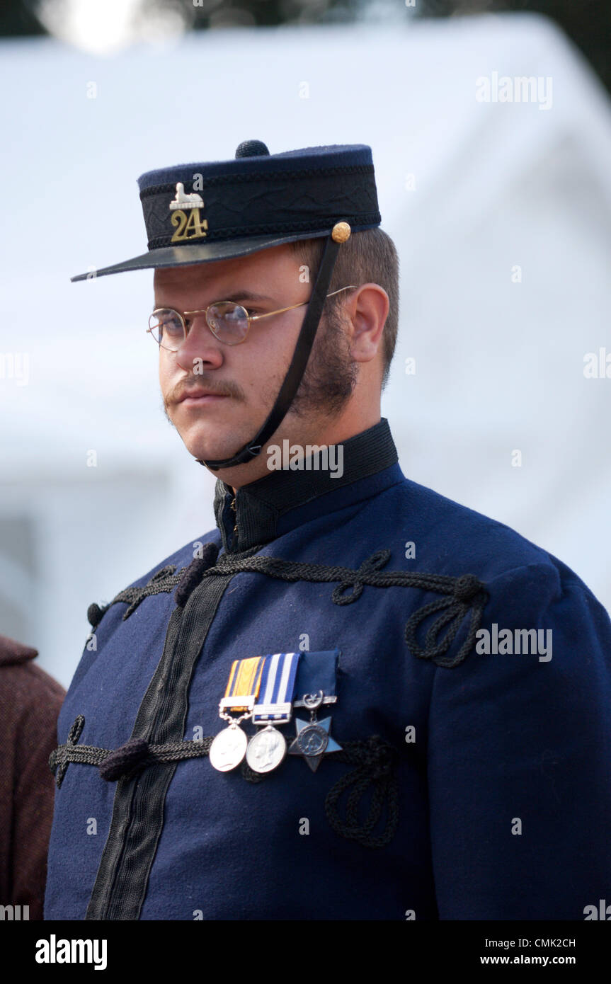 20 agosto 2012. Llandrindod Wells, Wales, Regno Unito. I partecipanti prendono parte al primo Best vestito Costume evento durante il Festival Vittoriano settimana. Photo credit: Graham M. Lawrence/Alamy Live News. Foto Stock