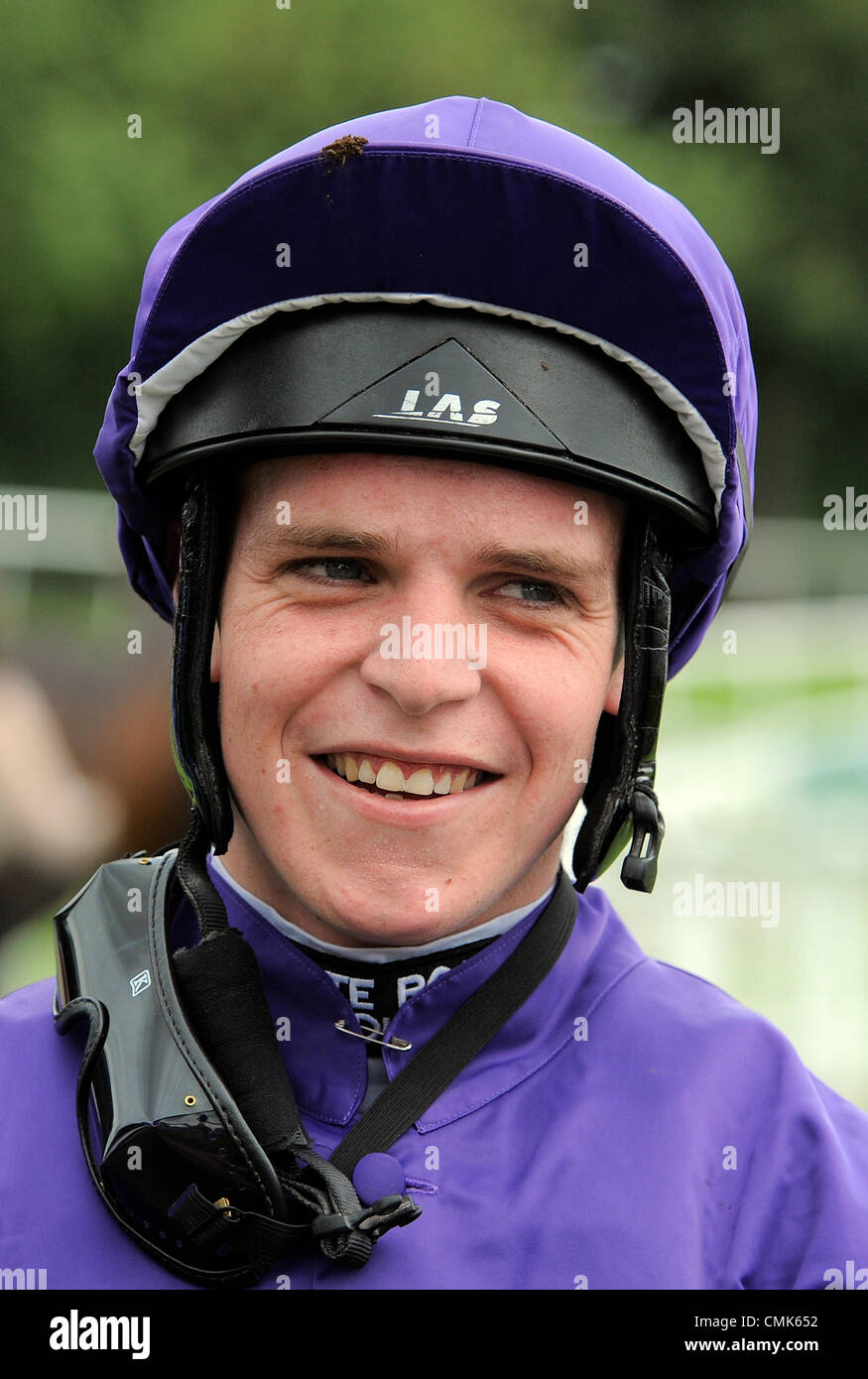 SHANE B KELLY JOCKEY RIPON RACECOURSE RION INGHILTERRA 18 Agosto 2012 Foto Stock