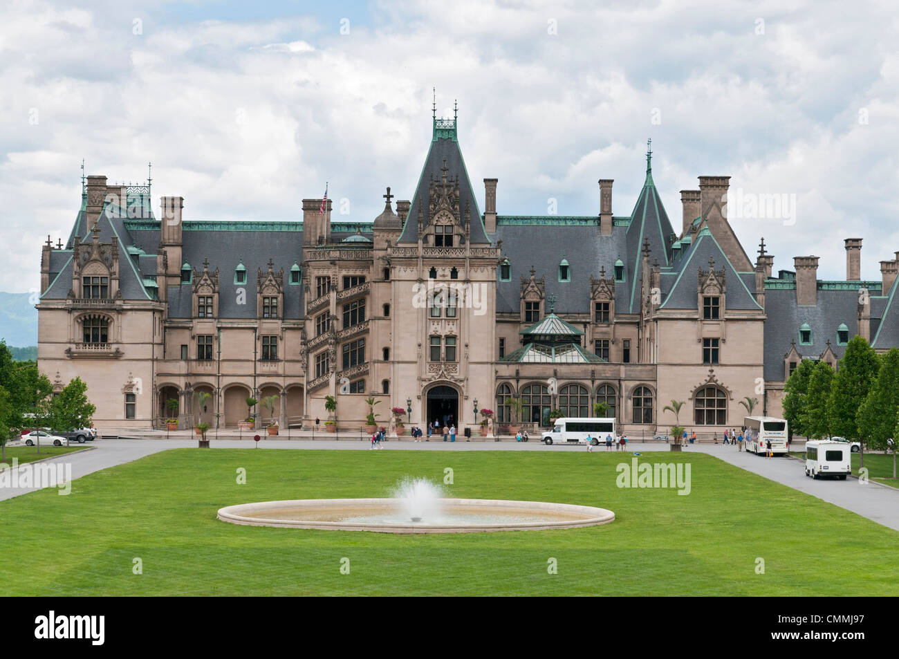 Carolina del nord di Asheville Biltmore House, George W. Vanderbilt's 250-room chateau francese completata nel 1895. Foto Stock