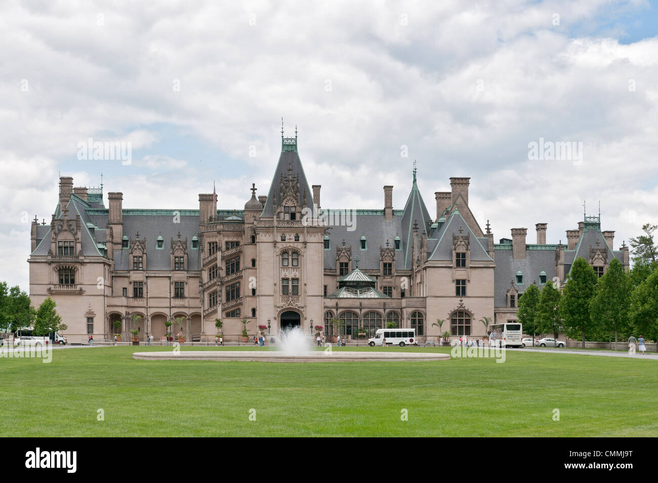 Carolina del nord di Asheville Biltmore House, George W. Vanderbilt's 250-room chateau francese completata nel 1895. Foto Stock