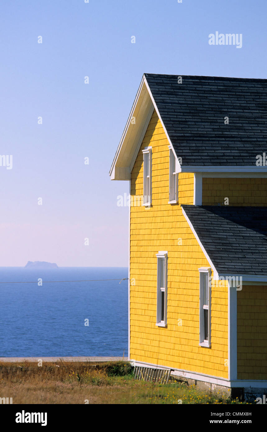 Casa dall'acqua, Iles de la Madeleine, Quebec. Foto Stock