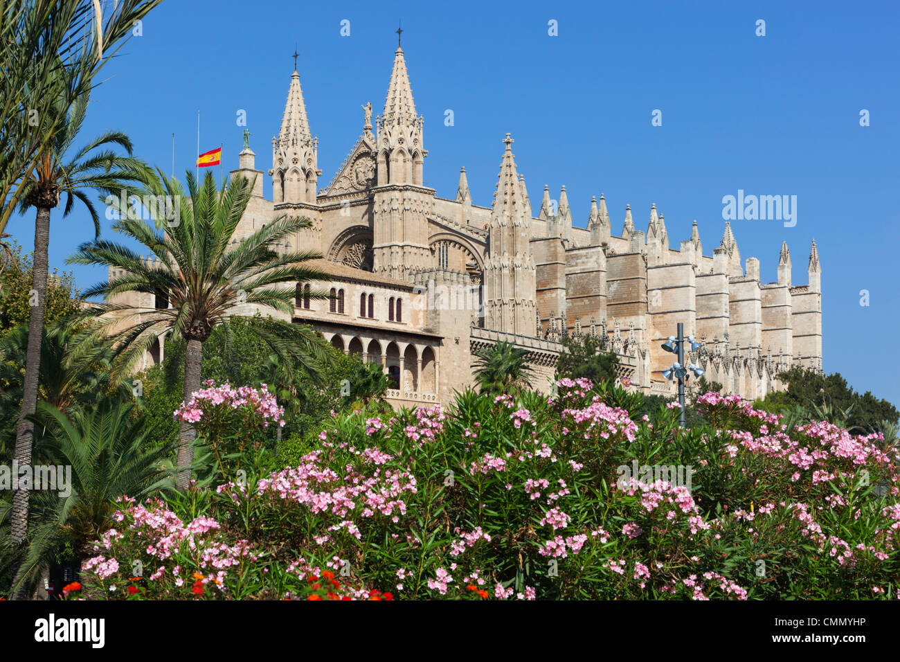 La cattedrale di Palma (La Seu), Palma de Mallorca, Mallorca (La Maiorca, isole Baleari, Spagna, Mediterraneo, Europa Foto Stock