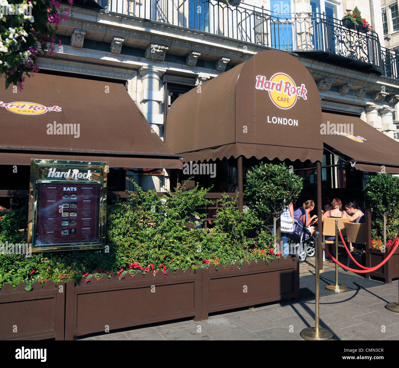 Hard Rock Cafe a Hyde Park Corner a Londra REGNO UNITO. Foto Stock