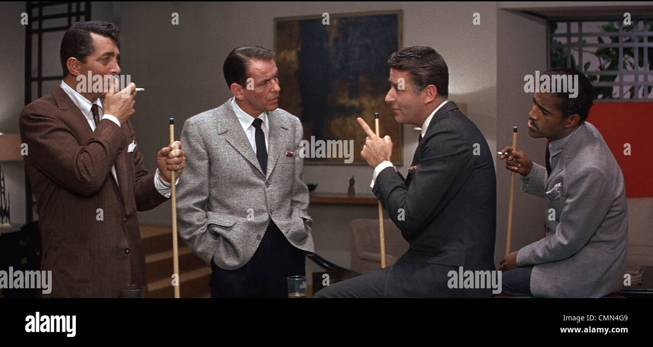 OCEAN'S ELEVEN 1960 DEAN MARTIN FRANK SINATRA PETER LAWFORD Sammy Davis Jr Lewis Milestone DIR 004 COLLEZIONE MOVIESTORE LTD Foto Stock