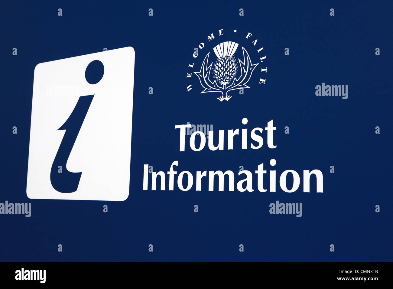 Informazioni turistiche segno Foto Stock