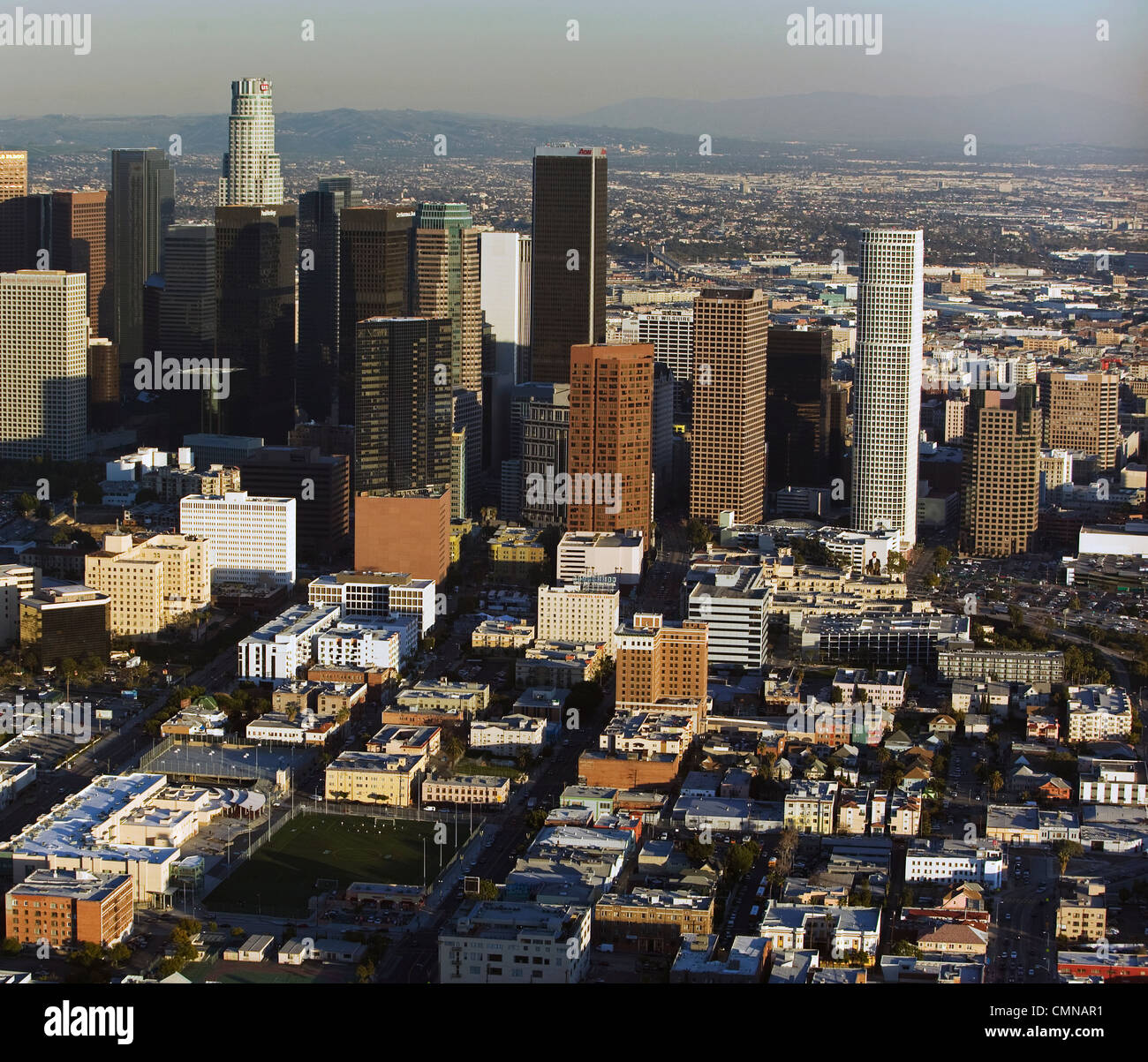 Fotografia aerea di Los Angeles in California Foto Stock