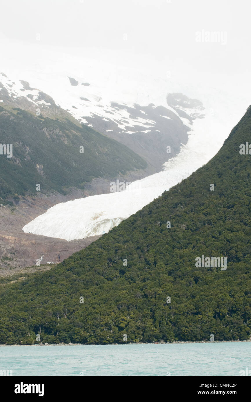 Lingua del ghiacciaio in tutti i ghiacciai tour Foto Stock