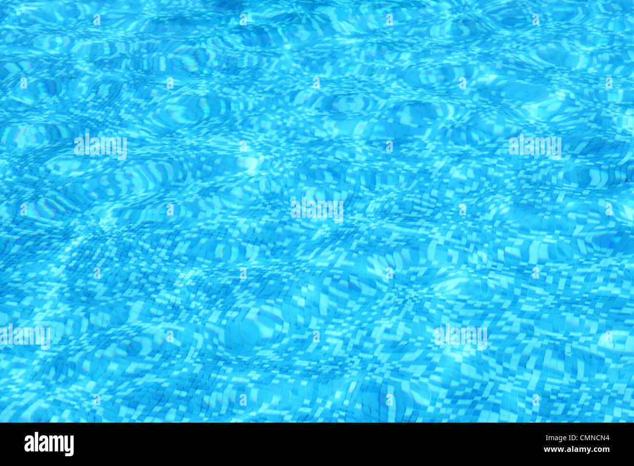 Aqua blue fondo di acqua in piscina Foto Stock