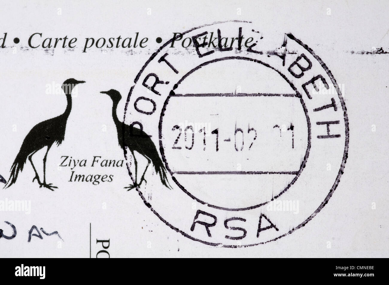 Port Elizabeth farà fede il timbro postale Foto Stock