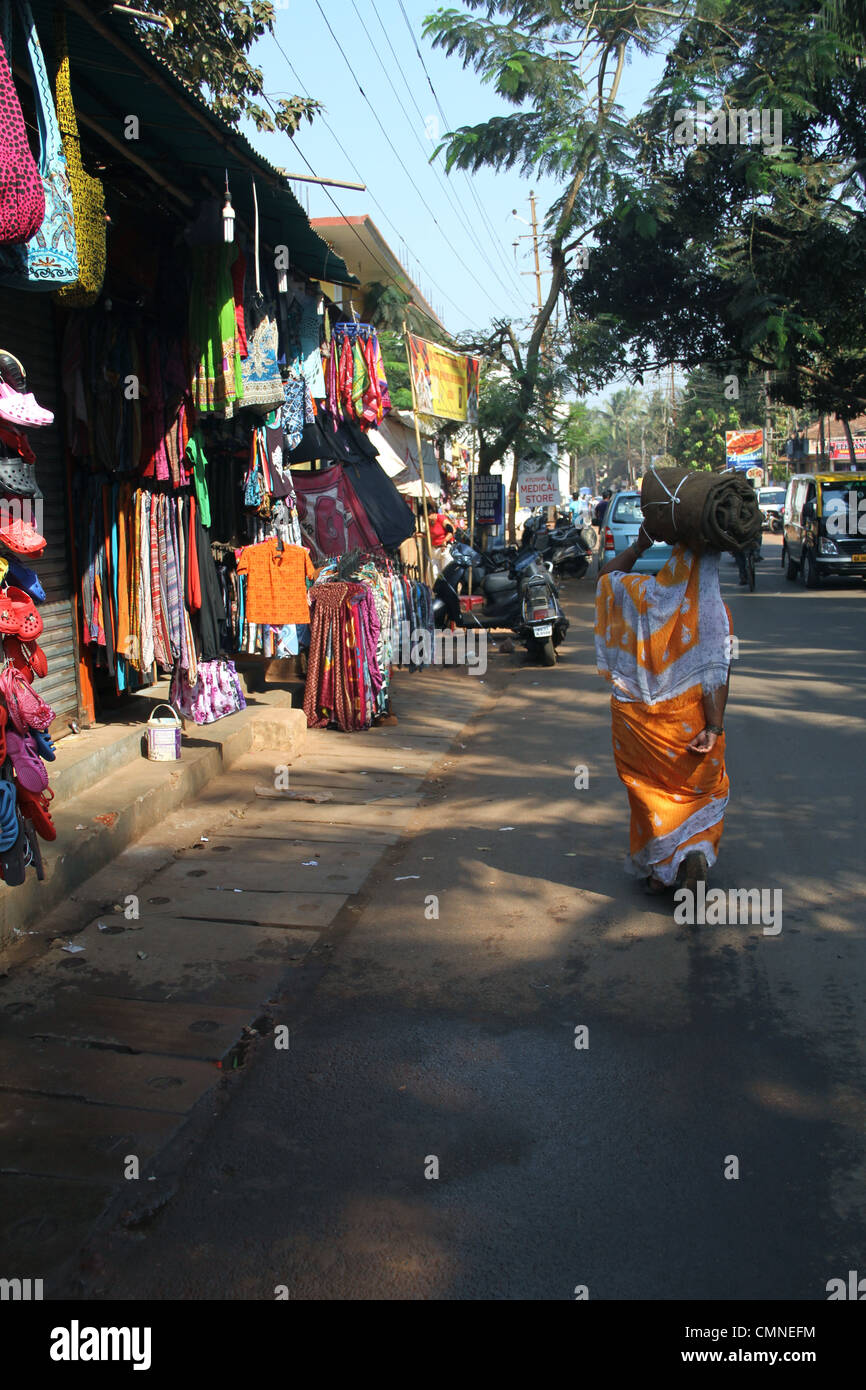 Signora in India Foto Stock