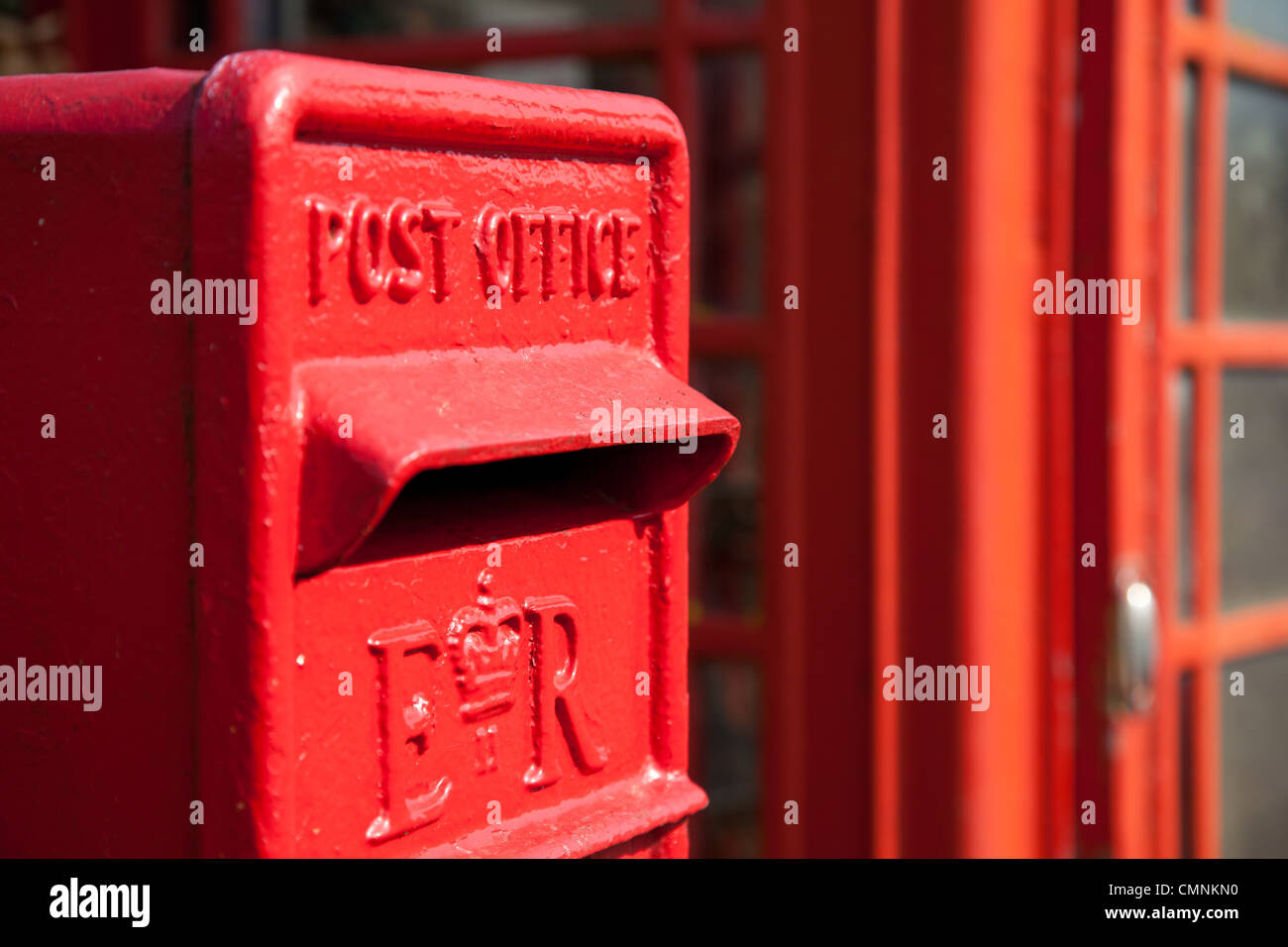 Postbox rosso Foto Stock