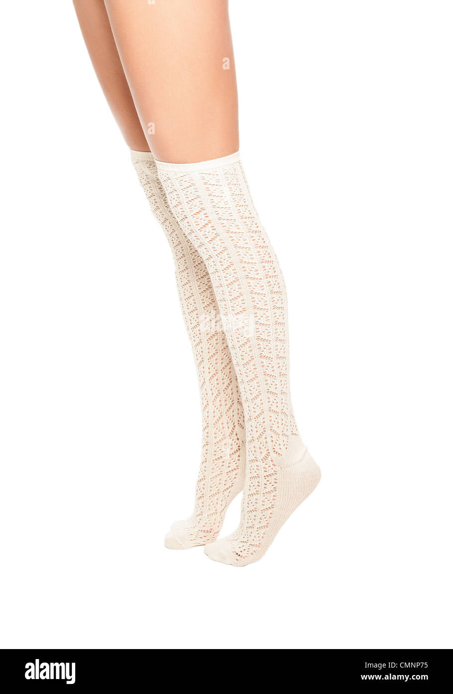 In prossimità delle gambe femmina Foto Stock