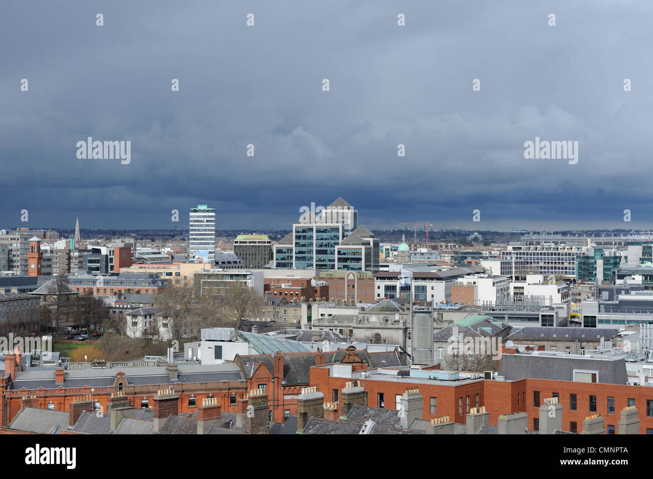 Skyline di Dublino. Foto Stock
