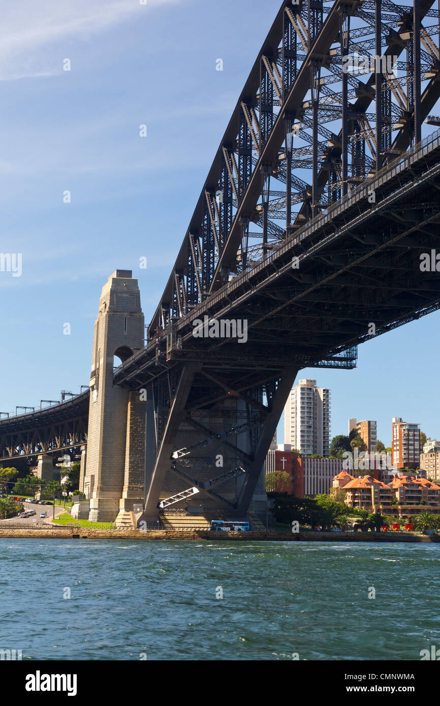 Australia città il Ponte del Porto di Sydney Foto Stock