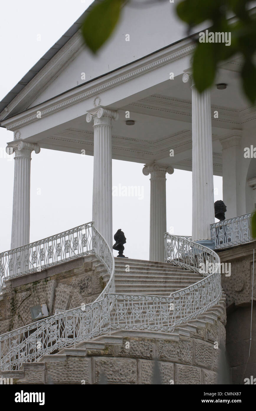 Cameron Gallery,l'Catherine Park, Carskoe Selo, Pushkin, nei pressi di San Pietroburgo, Russia, Europa,statua classica Foto Stock